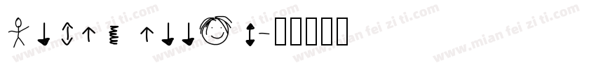 Arial arrow字体转换